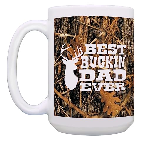 Best Buckin Dad Ever Camo 15oz Coffee Mug (2 Count)