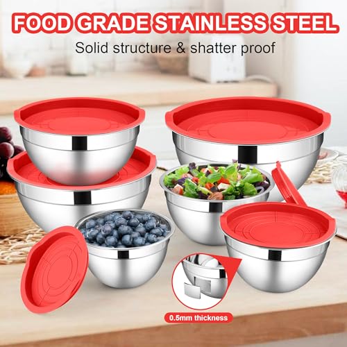 Mixing Bowls with Lids Sets of 6 (6 Count)