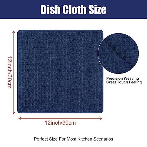 Microfiber Waffle Weave Kitchen Dish Cloths (6 Count)