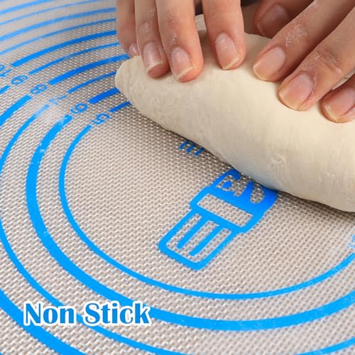 Nonstick Silicone Pastry Baking Mat Large Measurements 16x24'' for Dough