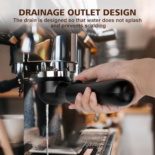 51mm Espresso Coffee Machine Electric Cleaning Brush Espresso Machine Cleaning Brush 360° Totally Enclosed Cleaning for 3 EARS 51MM Delonghi Dedica Style Series EC680 and EC685