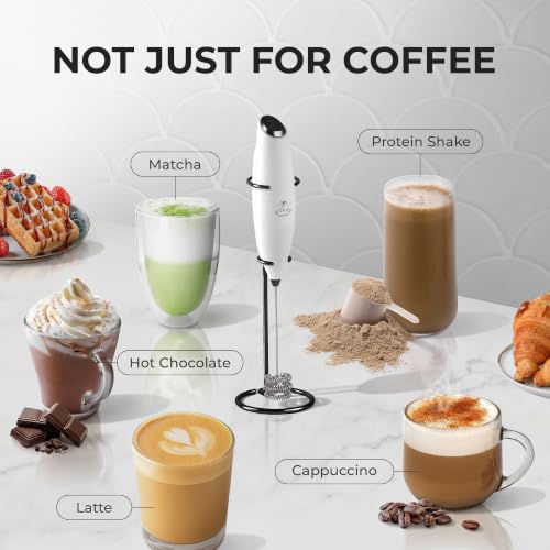 Powerful Milk Frother Wand With Duracell Batteries