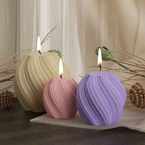 3 Pack Wave Candle Molds
