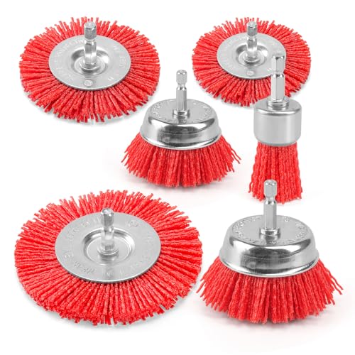 Nylon Wire Wheel Cup Brush Set (6 Count)