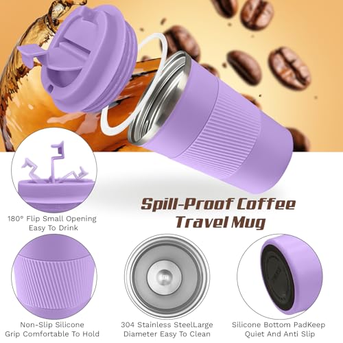 Vacuum Insulated Stainless Steel Travel Coffee Mug