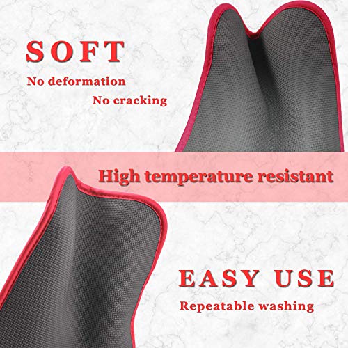 2Pcs Cotton and Neoprene Oven Pads Pot Holders with Pocket 8"x8.5" Dual (2 Count)
