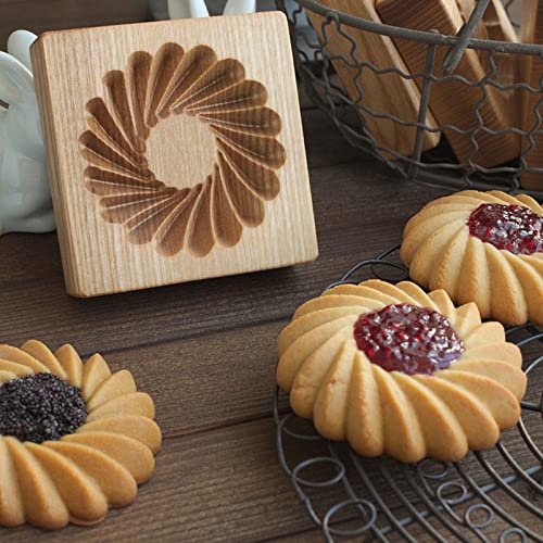 Wooden Cookie Biscuit Mold