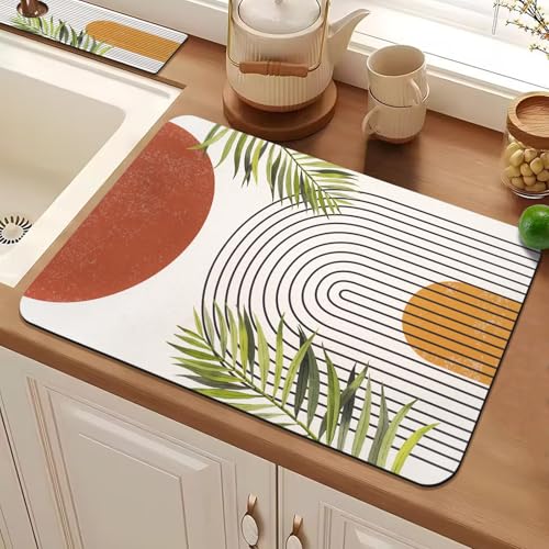 24.5" x 15.5" Dish Drying Mat & 24" x 5.5" Sink Splash Guard