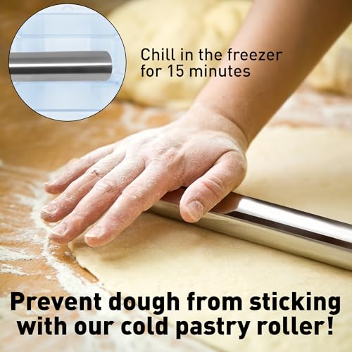 15.9 inch Professional Stainless Steel Rolling Pin