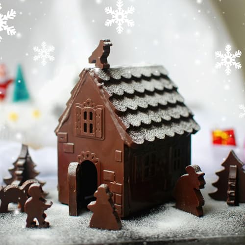 2Pack Gingerbread House Mold Tray (16 Cavities)