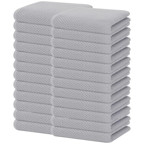 100% Cotton Waffle Weave Kitchen Dish Towels 24 (24 Count)