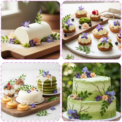 Flower Chocolate Mold Daisy Leaf Silicone Mold for Cake Decorating (2 Count)