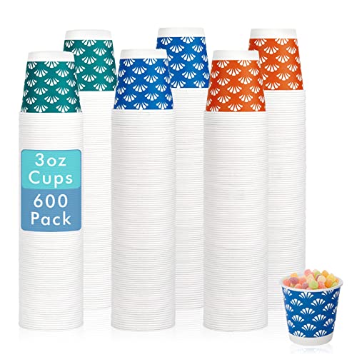 600 Pack 3 oz Disposable Bathroom Paper Cups (600 Count)