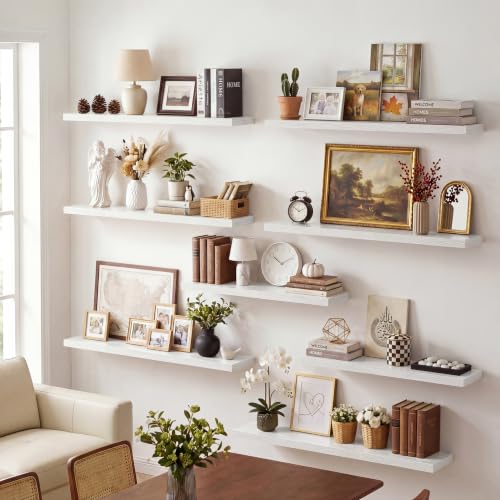 10 Inch Deep Floating Shelves 40” Set of 2 (2 Count)
