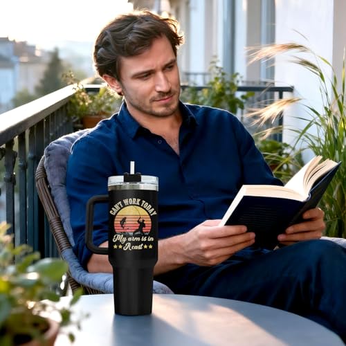 Fishing Dad Best Daddy Ever Mom 40 oz Tumbler with Handle