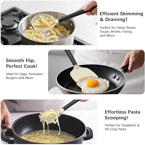 Silicone Kitchen Cooking Utensils Set