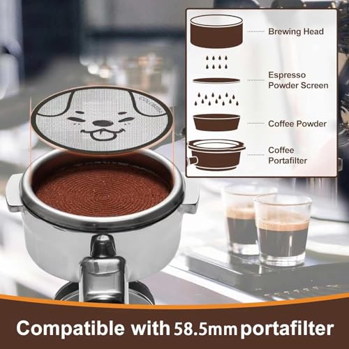 58.5mm Espresso Puck Screen 3 PCS Set (2 Count)