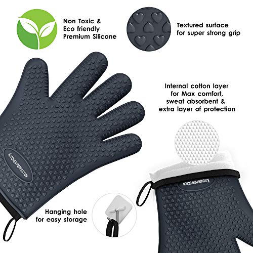 XL Silicone Smoker BBQ Gloves (2 Count)