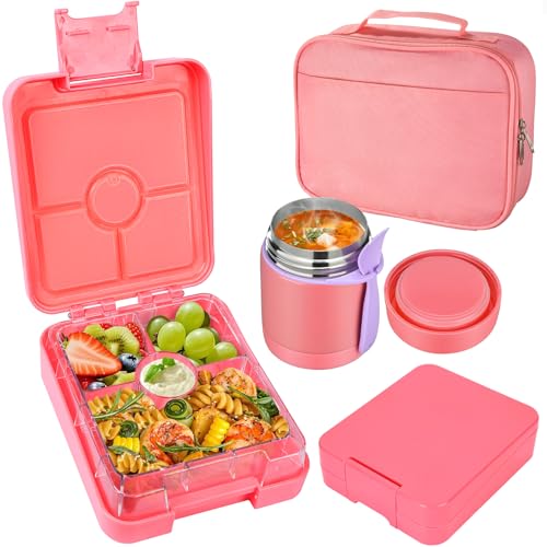 Bento Lunch Box Set With 10oz Soup Thermo