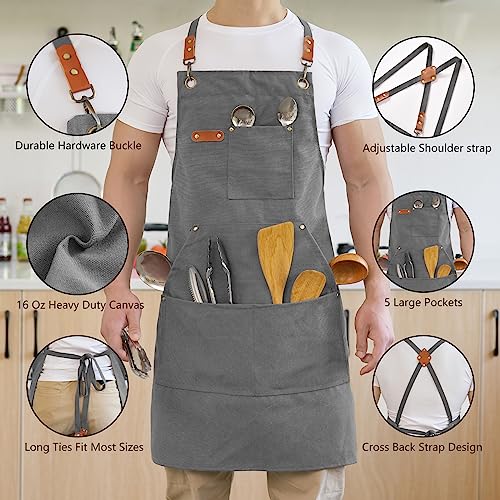 Canvas Aprons for Men Chef Apron