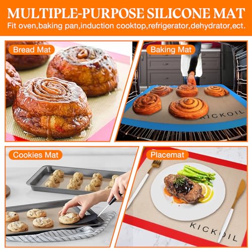 Silicone Baking Mats Set of 3