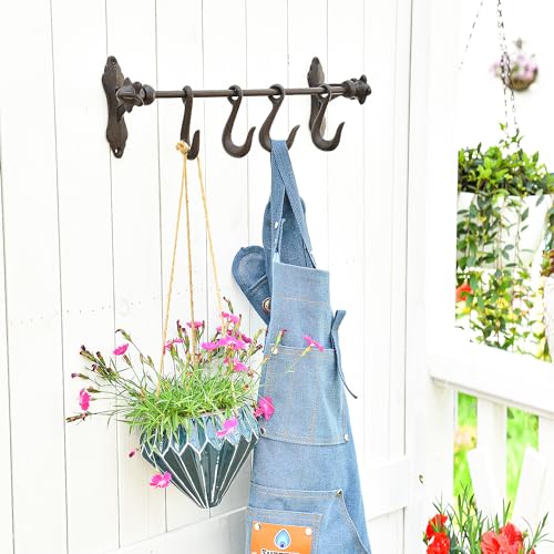 Vintage Cast Iron Wall Hook Rack