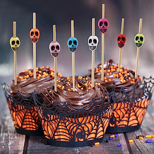 150pcs Halloween Skeleton Drink Topper