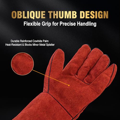 Long Welding Gloves 23.6 Inches 932℉
