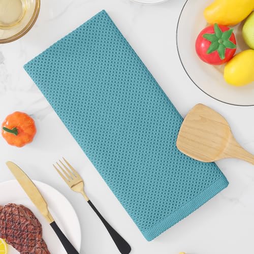 100% Cotton Waffle Weave Kitchen Dish Towels 4 (4 Count)