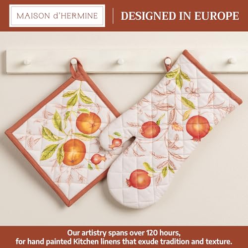 100% Cotton Oven Mitt & Pot Holder Set (2 Count)