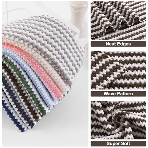 12 Pack Coral Velvet Dish Cloths (12 Count)