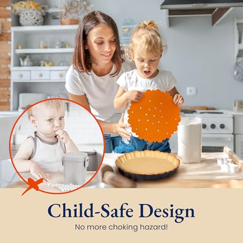 All-in-One Fluted Tart Pan 9 Inch Removable Bottom Set with Patented Silicone Crust Shaper & Pie Weight | Nonstick Carbon Steel Quiche Baking Dish & Tart Molds for Baking - PFOA & PTFE-Free