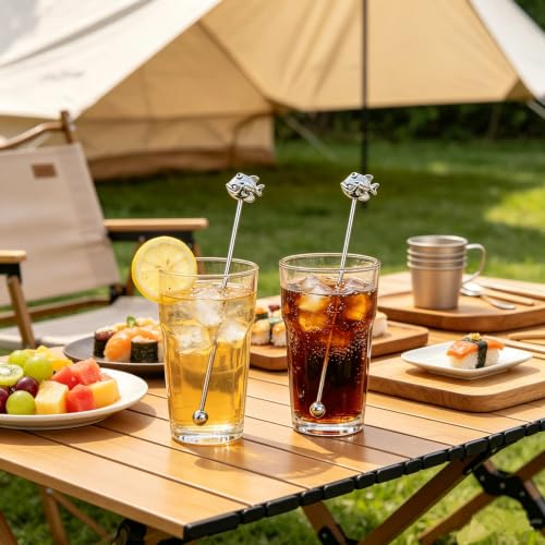 6 Pcs 7.5'' Metal Stir Sticks