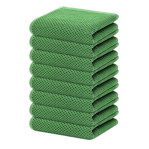 100% Cotton Waffle Weave Kitchen Dish Towels 8 (8 Count)