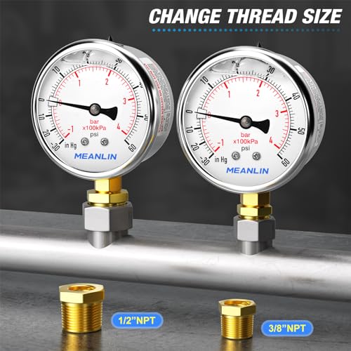 30inHG~60Psi Stainless Steel 1