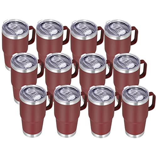 20 oz Insulated Travel Coffee Mugs Set of 12 (12 Count)