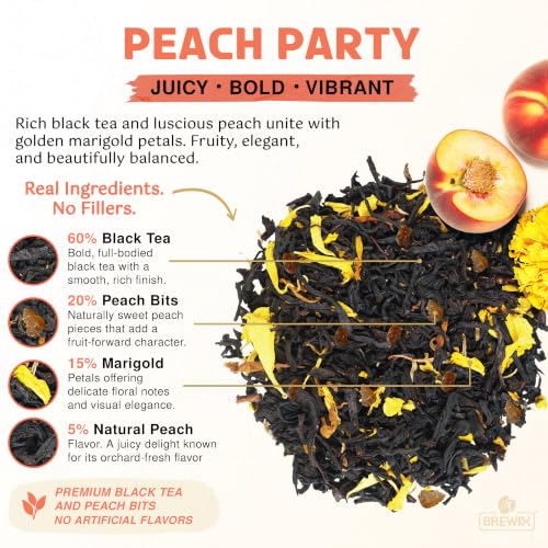 Peach Black Loose Leaf Tea (3.53 Ounce)