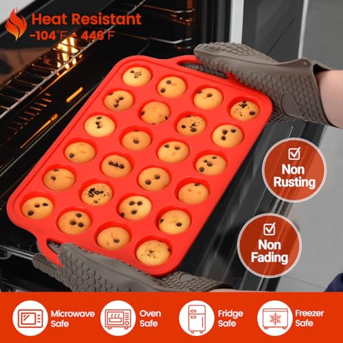 Silicone Mini Muffin Pan (2 Count)