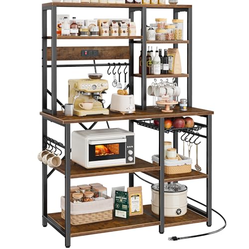 Large Bakers Rack with Power Outlets