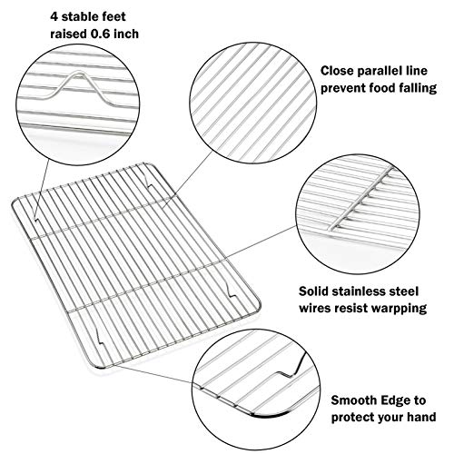 16 + 12.5 + 10.4 + 9 Inch Baking Sheet & Rack