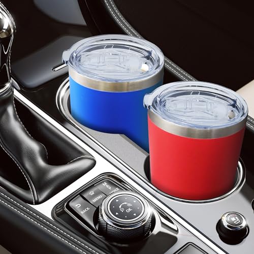 20oz Tumbler with Lid Stainless Steel Tumblers Insulated Mug Red 6P (6 Count)