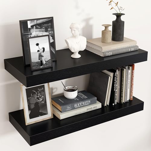 24 Inch Floating Shelves for Wall (2 Count)