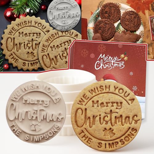 Personalized Christmas Cookie Stamps Customizable Name Cookie Stamps With Handle Cutter For Cookie Baking Decorating Cakes And Handmade Christmas Gifts Perfect