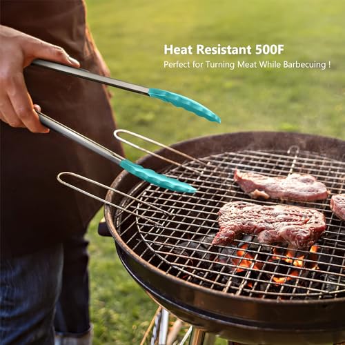 5 Piece Silicone Spatulas Set with Tongs