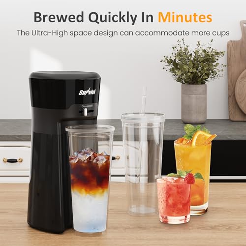20Oz Iced Tea Coffee Maker with Reusable Filter
