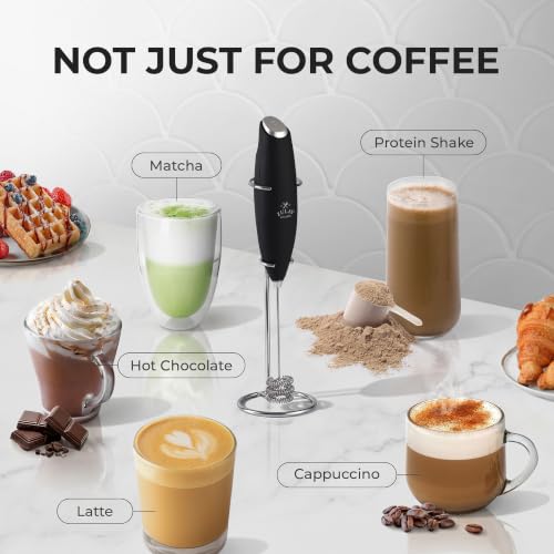 Powerful Milk Frother Wand With Duracell Batteries