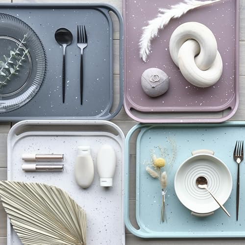 Waterproof Melamine Serving Tray with Handles