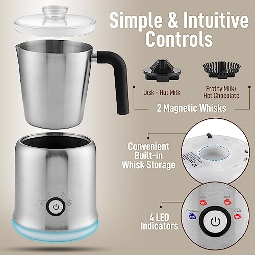 Zulay Electric Hot Chocolate Maker Machine