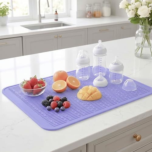 Silicone Dish Drying Mat for Multiple Usage