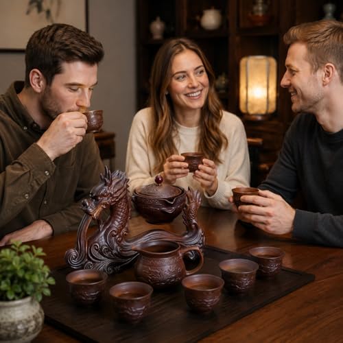 Dragon Kung Fu Tea Set for Adults